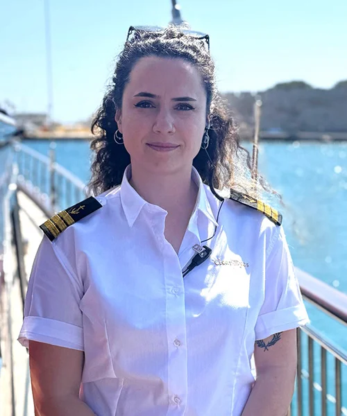 Özlem Tayfur - Chief Officer on S/Y Clear Eyes luxury yacht