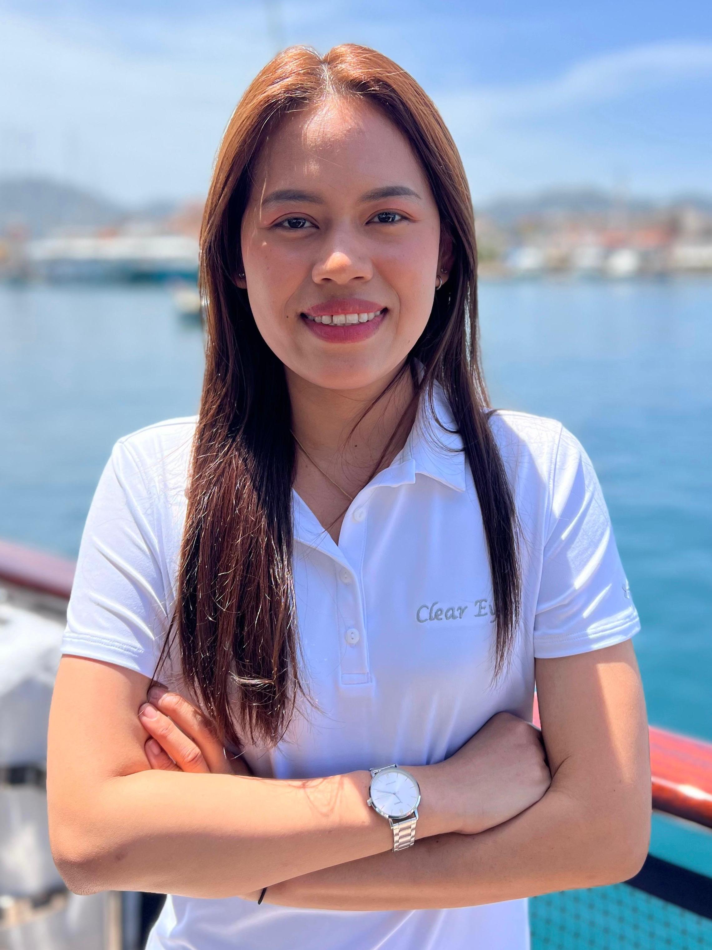 White Hngosakul - Stewardess on S/Y Clear Eyes luxury yacht